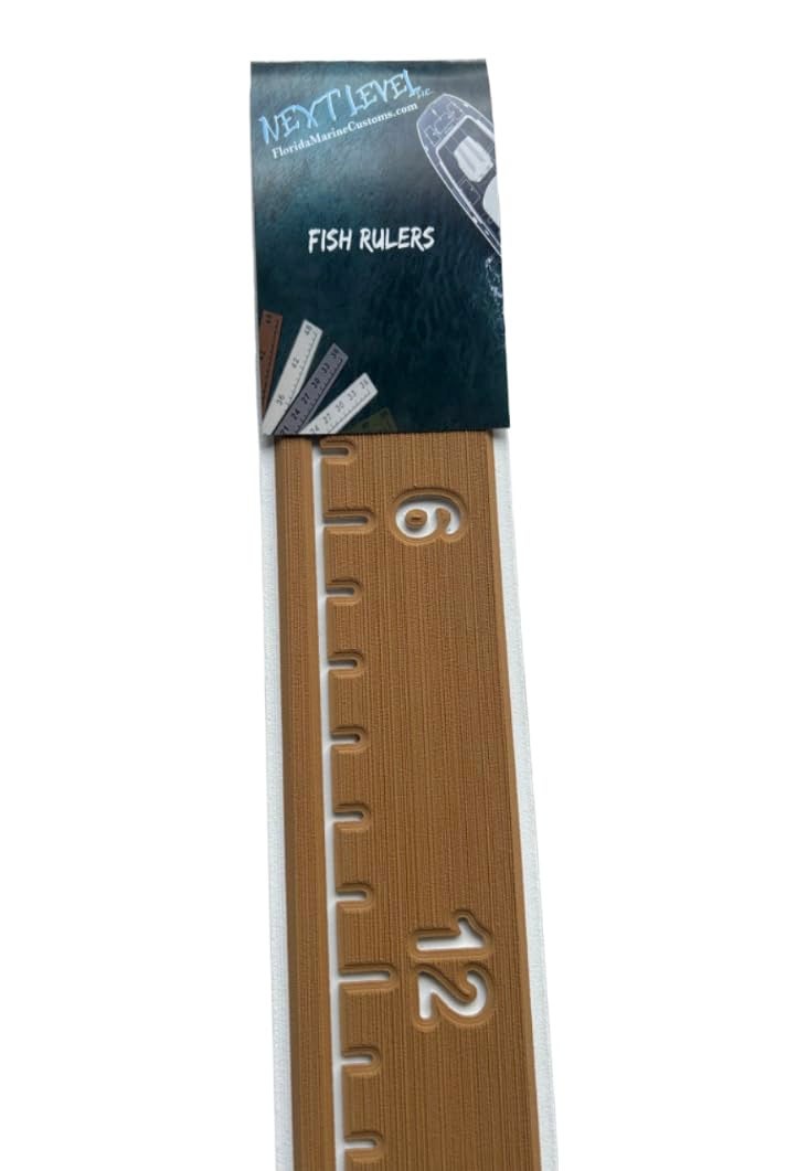 Next Level Inc . | Fish Ruler | SeaDek | 36 inch Fish Measurement Tool | Perfect for Boats and Kayaks | Mocha/White - Image 2